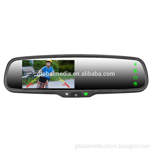 Car Rear View Mirror Monitor with GPS Navigation Bluetooth Handsfree IGO Map